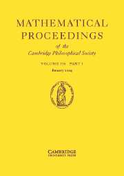 Mathematical Proceedings of the Cambridge Philosophical Society Volume 136 - Issue 1 -