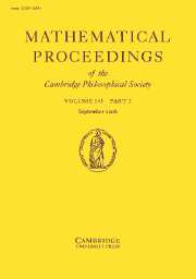 Mathematical Proceedings of the Cambridge Philosophical Society Volume 141 - Issue 2 -