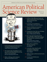 American Political Science Review Volume 105 - Issue 1 -