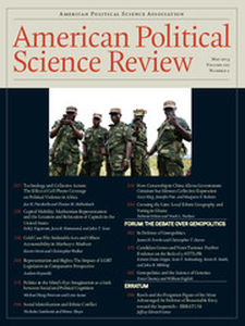 American Political Science Review Volume 107 - Issue 2 -
