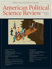 American Political Science Review Volume 109 - Issue 4 -