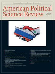 American Political Science Review Volume 111 - Issue 2 -