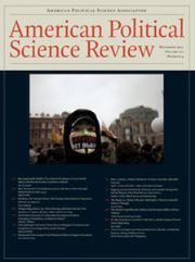American Political Science Review Volume 111 - Issue 4 -