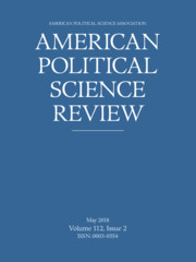 American Political Science Review Volume 112 - Issue 2 -