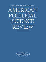 American Political Science Review Volume 112 - Issue 4 -