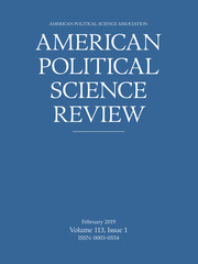 American Political Science Review Volume 113 - Issue 1 -