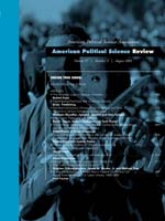 American Political Science Review Volume 97 - Issue 3 -