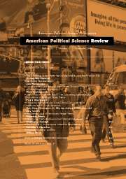 American Political Science Review Volume 97 - Issue 4 -