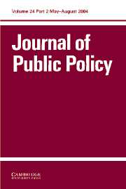 Journal of Public Policy Volume 24 - Issue 2 -