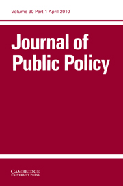 Journal of Public Policy Volume 30 - Issue 1 -  Performing to Type? Institutional Performance in New EU Member States