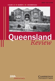 Queensland Review Volume 20 - Issue 2 -