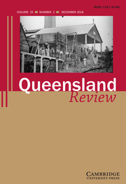 Queensland Review Volume 25 - Issue 2 -