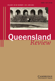 Queensland Review Volume 28 - Issue 1 -