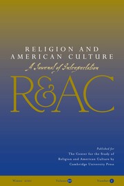 Religion and American Culture Volume 30 - Issue 1 -