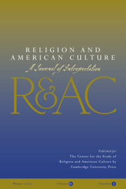 Religion and American Culture Volume 31 - Issue 1 -