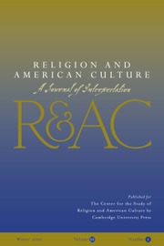 Religion and American Culture Volume 32 - Issue 1 -