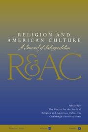 Religion and American Culture Volume 32 - Issue 2 -