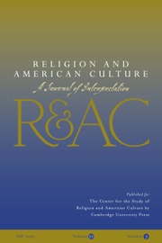 Religion and American Culture Volume 32 - Issue 3 -