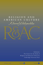 Religion and American Culture Volume 33 - Issue 1 -