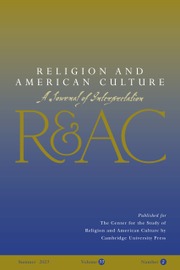 Religion and American Culture Volume 33 - Issue 2 -