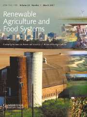 Renewable Agriculture and Food Systems Volume 22 - Issue 1 -