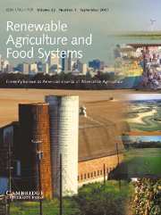 Renewable Agriculture and Food Systems Volume 22 - Issue 3 -