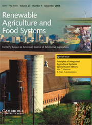 Renewable Agriculture and Food Systems Volume 23 - Issue 4 -  Principles of Integrated Agricultural Systems