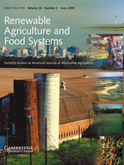 Renewable Agriculture and Food Systems Volume 24 - Issue 2 -