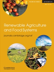 Renewable Agriculture and Food Systems Volume 28 - Issue 3 -