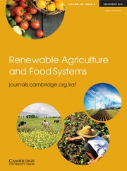 Renewable Agriculture and Food Systems Volume 28 - Issue 4 -