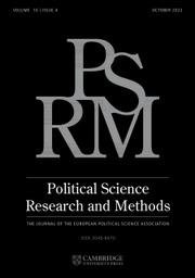 Political Science Research and Methods Volume 10 - Issue 4 -