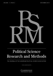 Political Science Research and Methods Volume 1 - Issue 2 -