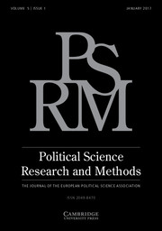 Political Science Research and Methods Volume 5 - Issue 1 -