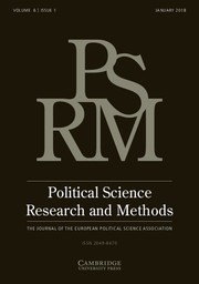 Political Science Research and Methods Volume 6 - Issue 1 -