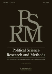 Political Science Research and Methods Volume 6 - Issue 3 -