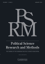 Political Science Research and Methods Volume 7 - Issue 1 -