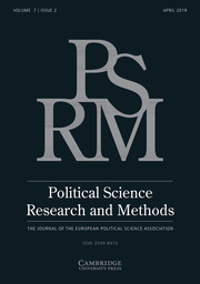 Political Science Research and Methods Volume 7 - Issue 2 -
