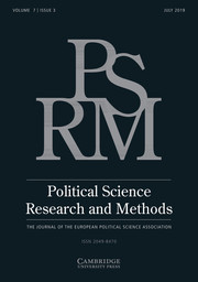 Political Science Research and Methods Volume 7 - Issue 3 -