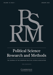 Political Science Research And Methods: Volume 8 - Issue 1 | Cambridge Core