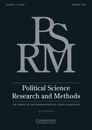 Political Science Research and Methods Volume 8 - Issue 1 -