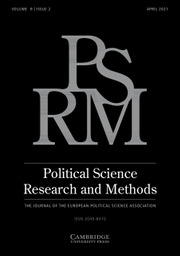 Political Science Research and Methods Volume 9 - Issue 2 -