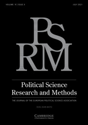 Political Science Research and Methods Volume 9 - Issue 3 -