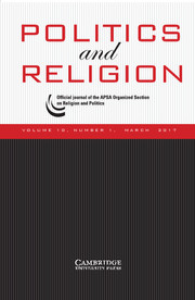 Politics and Religion Volume 10 - Issue 1 -