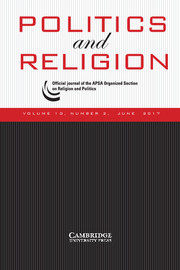 Politics and Religion Volume 10 - Issue 2 -