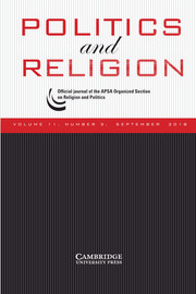 Politics and Religion Volume 11 - Issue 3 -