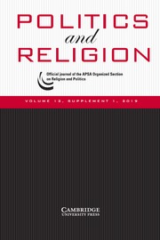 Politics and Religion Volume 12 - SupplementS1 -