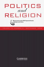 Politics and Religion Volume 13 - Issue 3 -