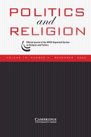 Politics and Religion Volume 13 - Issue 4 -