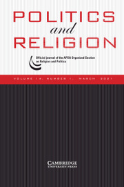 Politics and Religion Volume 14 - Issue 1 -