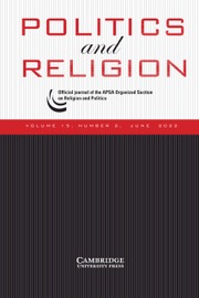 Politics and Religion Volume 15 - Issue 2 -